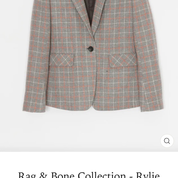 rag & bone Gray and Red Plaid Blazer - Picture 16 of 16